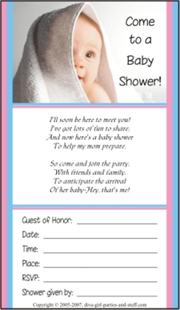 baby shower invitation