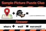Sample Halloween Picture Puzzle Clue
