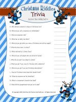 Christmas Riddle Trivia Game