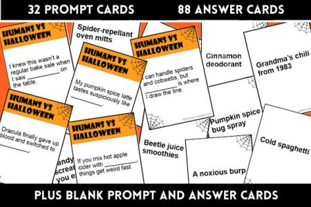 Printable Halloween Party Game Humans vs Halloween™