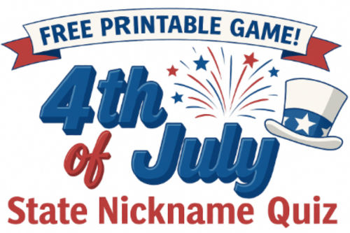 Free 4th of July State Nickname Game