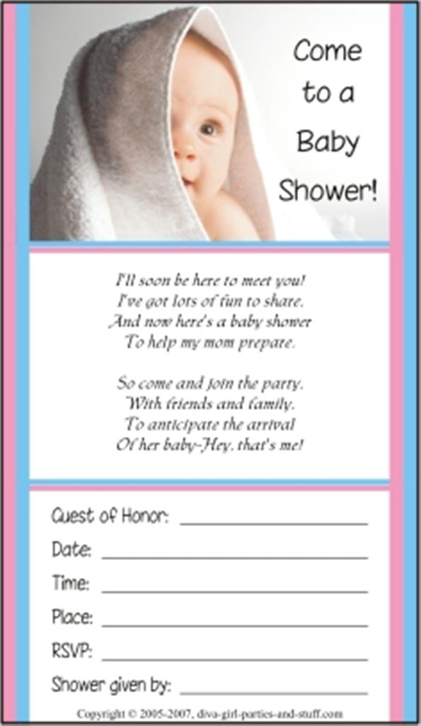 Printable Baby SHower Invitation