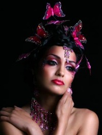 Girl dressed for Bollywood party