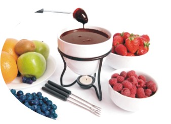 dipping fruit in chocolate