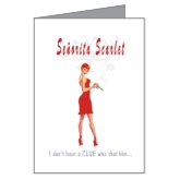 Miss Scarlet Clue Party Invitation