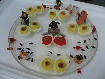 Deviled Egg Eyeballs Platter