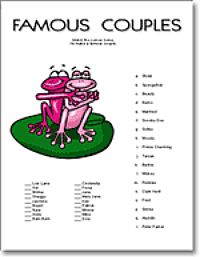 Famous Couples Game