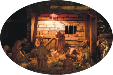 right left Christmas game nativity story