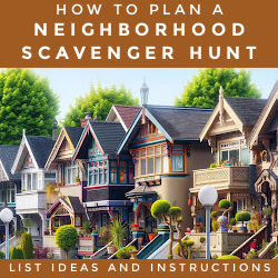 Neighborhood Scavenger Hunt Row of Houses