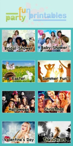 Party Fun Printables games
