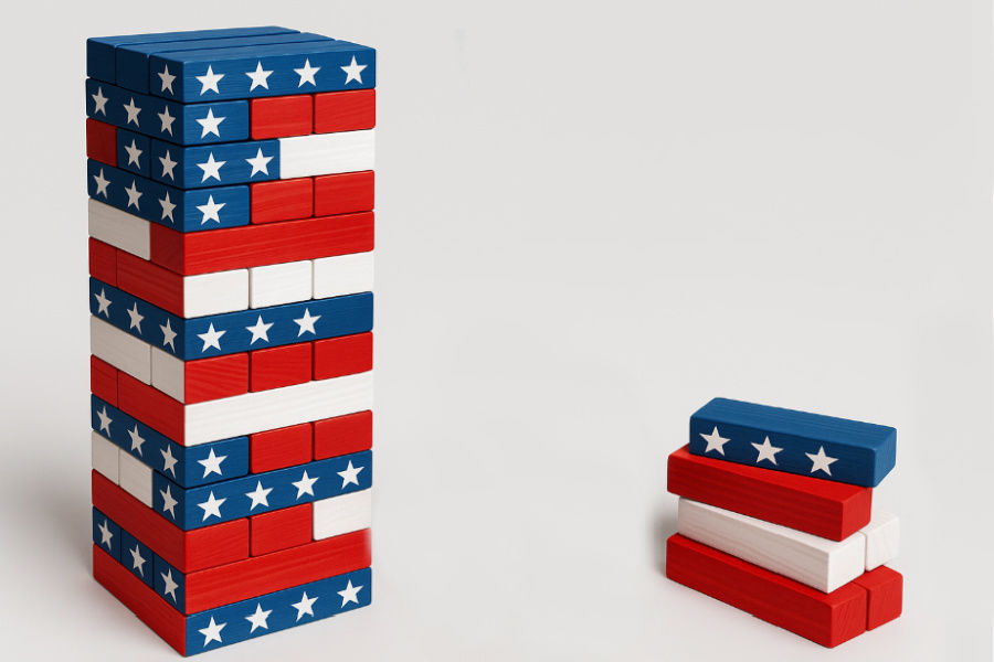 Patriotic Jenga Game Patriotic Jenga Game