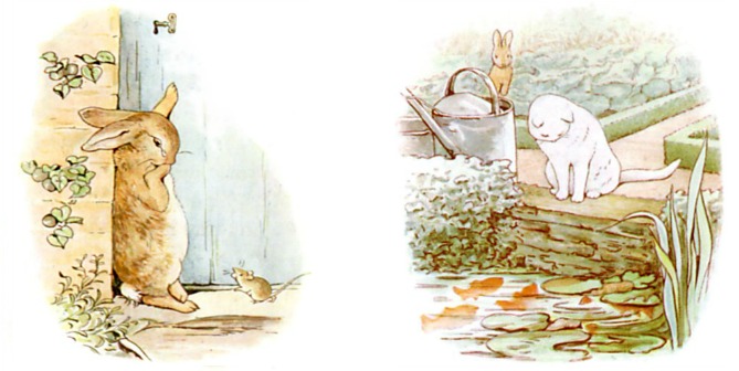 Peter Rabbit Gets No Help from a Cat and a Mouse