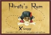 label for pirate's rum
