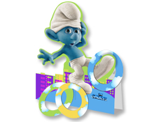 Smurf Ring Toss Game