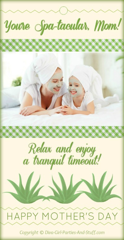 Spa-tacular Mother's Day Theme Gift & Favor Tags