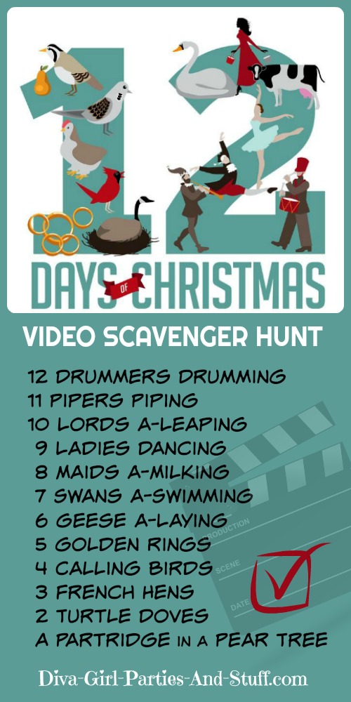 12 Days of Christmas Video Scavenger Hunt