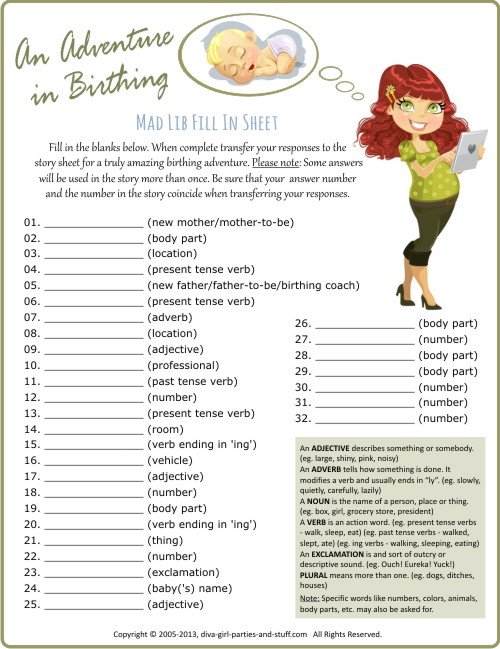 Mad Libs Game