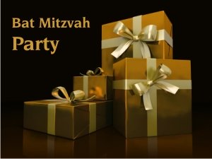 Black and Gold Bat Mitzvah