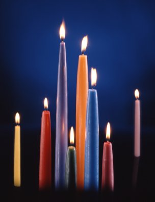 Assorted Colorful Candles