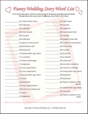 bridal shower mad lib