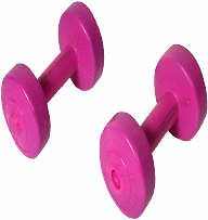 fuschia hand weights