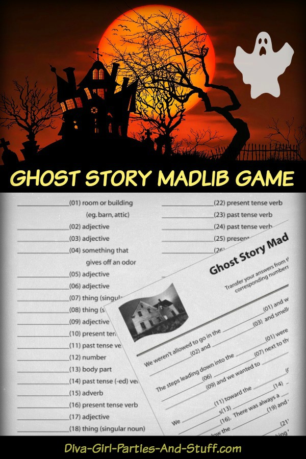 Ghost Story Mad Lib Pin