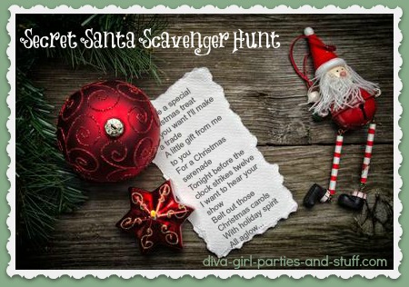 Secret Santa Christmas Scavenger Hunt