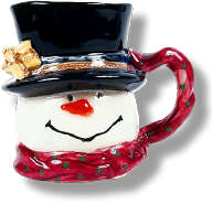 Snowman Mug Christmas Decoration