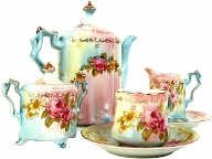 victorian tea party service