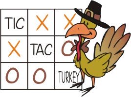 Tic Tac Turkey Thanksgiving Party Games