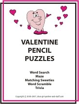 printable valentine pencil puzzles