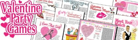 printable Valentine party games