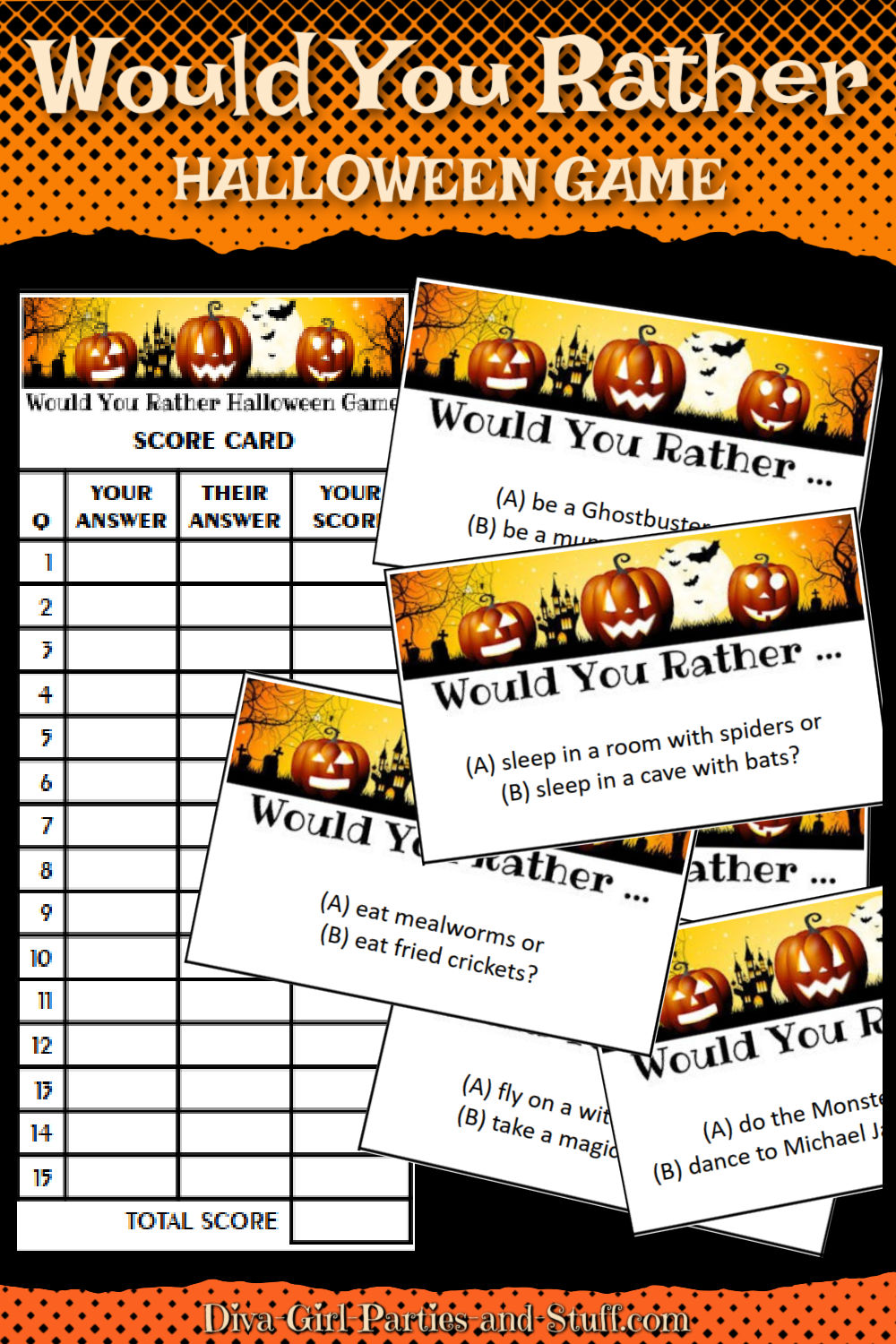 Would You Rather Halloween Game Pin Would You Rather Halloween Game Pin